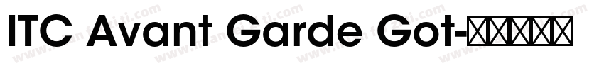 ITC Avant Garde Got字体转换